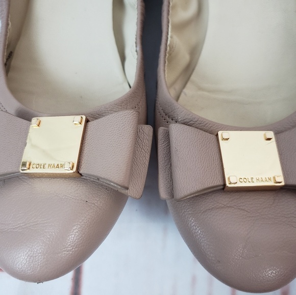 Cole Haan Tali Bow Balet Flats Sz 6 1/2 VGUC - Picture 6 of 8